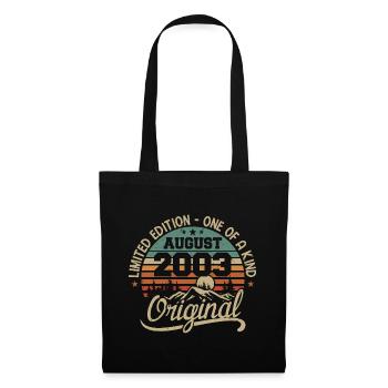 August 2003 Birthday Gift - Born in August 2003 - Tote Bag - black - Front