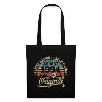 Août 1994 Cadeau D'anniversaire - Né en Août 1994 - Sac en tissu - noir - Devant