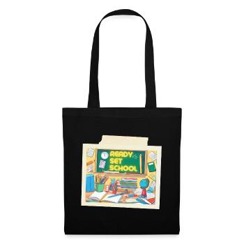 ÉCOLE PRÊTE À L’EMPLOI - Sac en tissu - noir - Devant