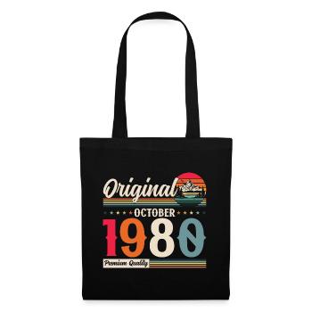 44ème Anniversaire Légende Octobre 1980 Vintage 80's - Sac en tissu - noir - Devant
