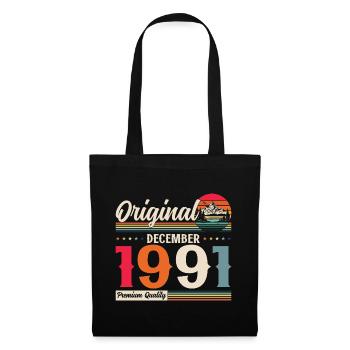 33rd Birthday Original December 1991 Volume 91 - Tote Bag - black - Front