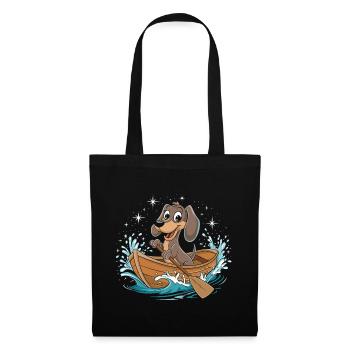 A Dachshund Boating Paddle Boat - Tote Bag - black - Front