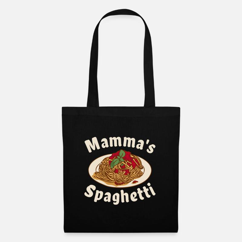 Mamma's Spaghetti - Stoffbeutel - Schwarz