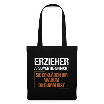 Educators don’t argue - Tote Bag - black - Front