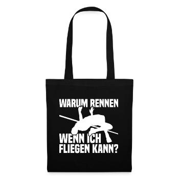 High jump - Why run when I can fly - Tote Bag - black - Front