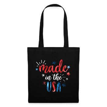 4th of July Made in the USA - Tote Bag - black - Front