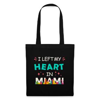 I left my heart in Miami - Tote Bag - black - Front