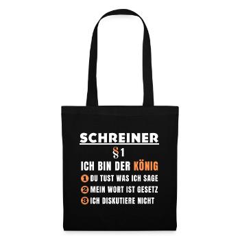 Carpenter's Gift - I Am The King - Tote Bag - black - Front