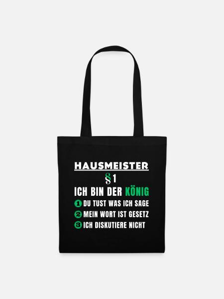 Caretaker Gift - I'm the King - Tote Bag - black