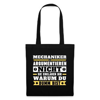 Mechanics don't argue - Tote Bag - black - Front