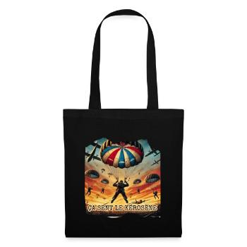 "Ça Sent le Kérosène - Aventure Céleste" - Sac en tissu - noir - Devant