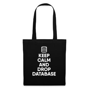 Base de données Administrateur - Sac en tissu - noir - Devant