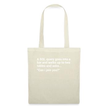 Blague de base de données SQL - Sac en tissu - nature - Devant