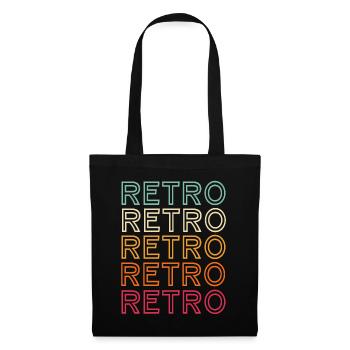 Retro Retro Retro - Stoffbeutel - Schwarz - Vorne