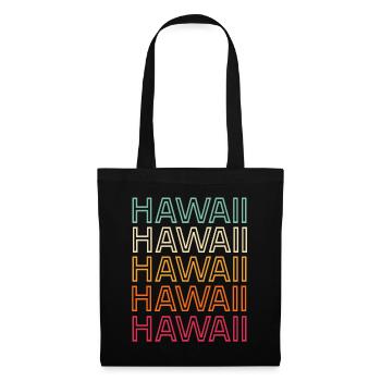 Hawaii Retro Vintage - Stoffbeutel - Schwarz - Vorne