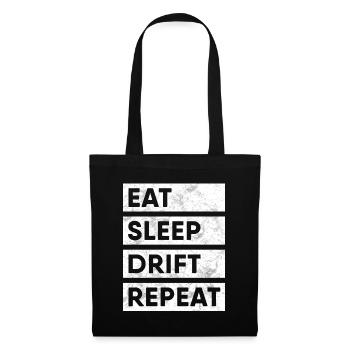 Drifter Eat Sleep Drift Repeat Shirt Auto Drift - Sac en tissu - noir - Devant