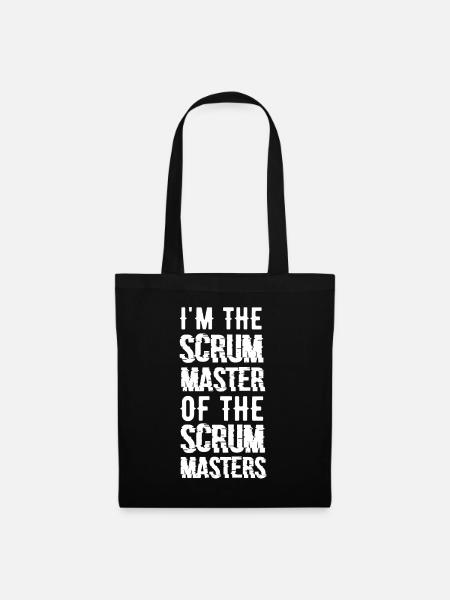 Scrum Master Agiles Projektmanagement T-Shirt - Stoffbeutel - Schwarz