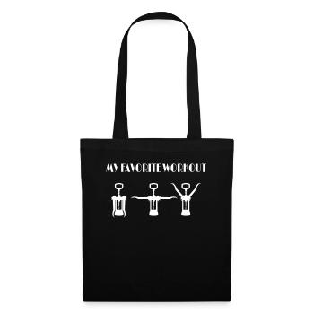 Vin d’entraînement - Vin rouge Vin blanc - Sac en tissu - noir - Devant