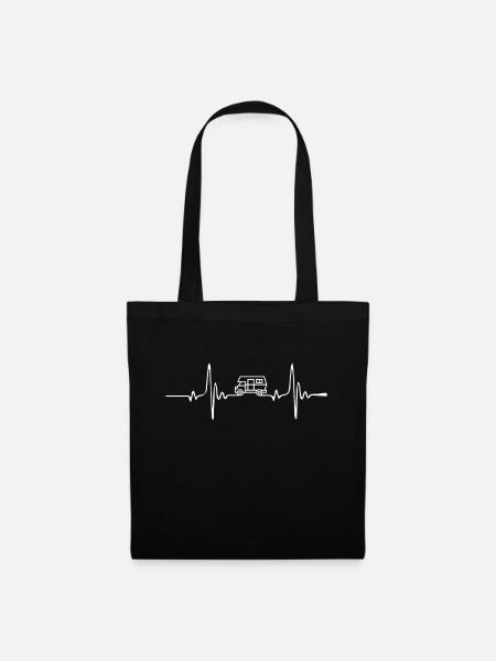 Caravan - Camper - Camping - Weekend - Holiday - Tote Bag - black