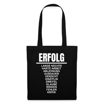 Success - Motivation - Entrepreneur - Self-employed - Tote Bag - black - Front