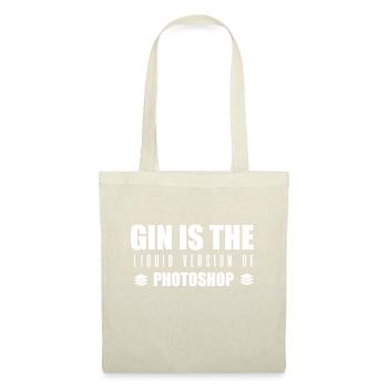 GIN - Liquid Version of Photoshop - Tonic - Drink - Stoffbeutel - Natur - Vorne