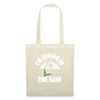 GIN - Rain - Regenschirm - Gin Tonic - Spaß -Regen - Stoffbeutel - Natur - Vorne