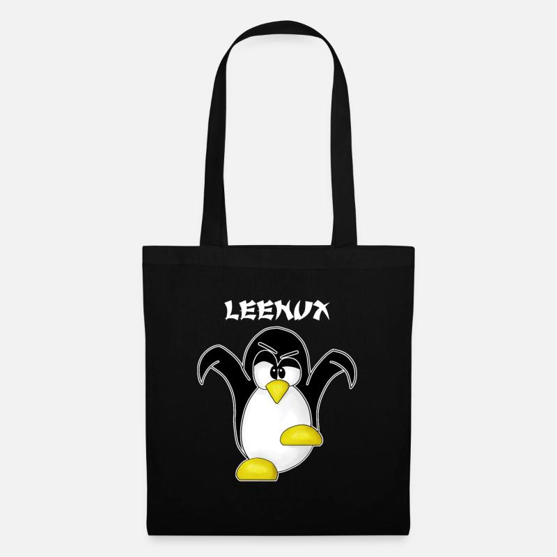 Linux Computer Nerd Geek Cadeau Admin. Informatique - Sac en tissu - noir