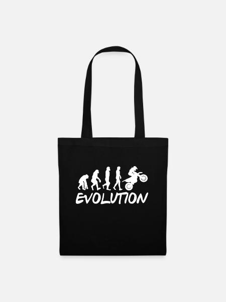 Motorrad Evolution - Stoffbeutel - Schwarz