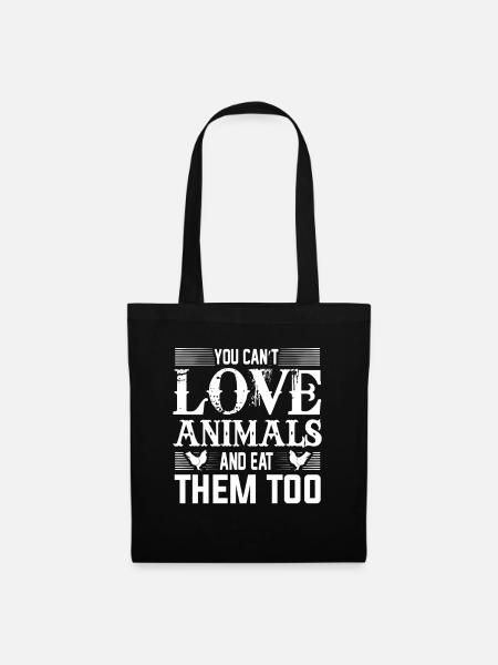Animal Welfare - Carnivore - Vegan - Vegetarian - Tote Bag - black
