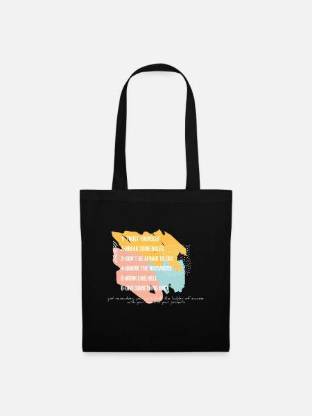 Arnold Schwarzenegger rules success Fail - Tote Bag - black