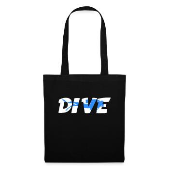 Scuba Diving Plongeur - Sac en tissu - noir - Devant