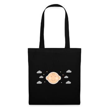 Bébé nouveau-né père mère fils fille famille - Sac en tissu - noir - Devant