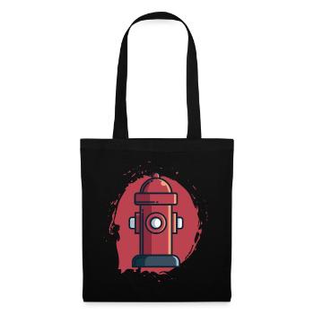 Hydrant Gift, Fire Department Water Fire Extinguish - Tote Bag - black - Front