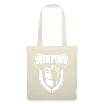 Cadeau Beerpong, bière pong buvant de l'alcool - Sac en tissu - nature - Devant