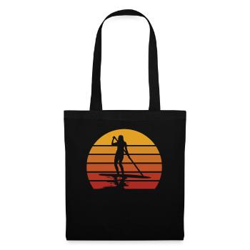 Stand Up Paddling Vintage SUP Paddling Gift - Tote Bag - black - Front