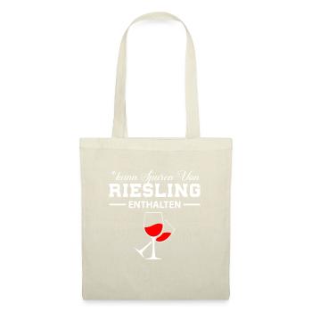 Kann Spuren von Riesling enthalten Wein Spruch - Tote Bag - nature - Front