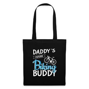 Daddy's Bicycle Buddy Sport Expectant Father Saying - Tote Bag - black - Front