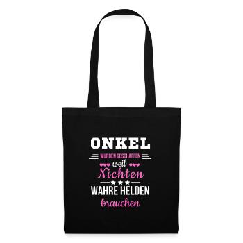 Uncle Nieces Saying Family Heroes Role Model Family - Tote Bag - black - Front