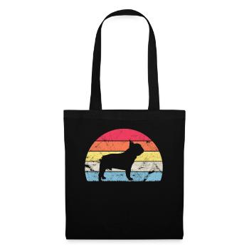French Bulldog Vintage Dogs Cute Gift - Tote Bag - black - Front