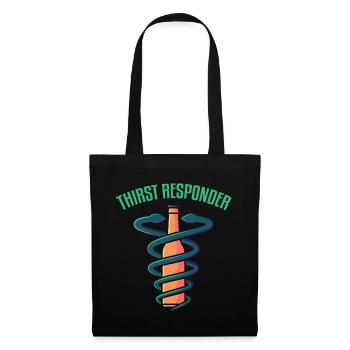 Soif service médical d'urgence, boire de l'alcool boire - Sac en tissu - noir - Devant
