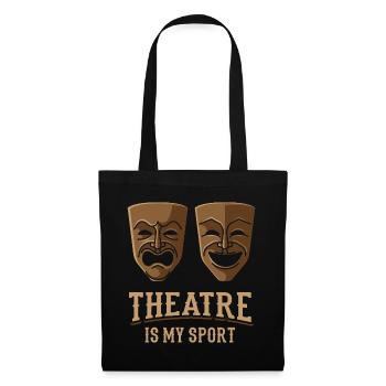 Theater is my sport, actor stage - Tote Bag - black - Front
