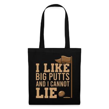 I Like Big Putts, golf golf golfer - Tote Bag - black - Front
