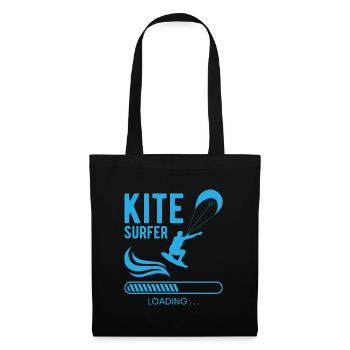 Kite Surfer Loading Future Kitesurfer Sea - Tote Bag - black - Front