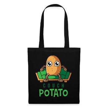 Couch Potato, gift lazy potato chill - Tote Bag - black - Front