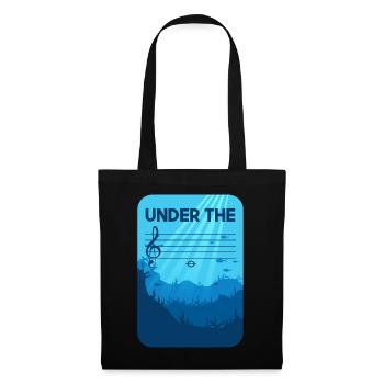 Under The C, musician joke notes classical music - Tote Bag - black - Front