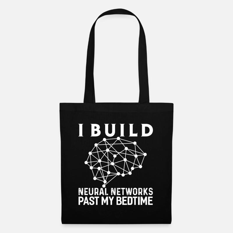 Machine Learning AI Réseau neuronal - Sac en tissu - noir