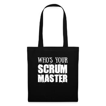 Scrum Master Qui est votre Scrum Master ? - Sac en tissu - noir - Devant