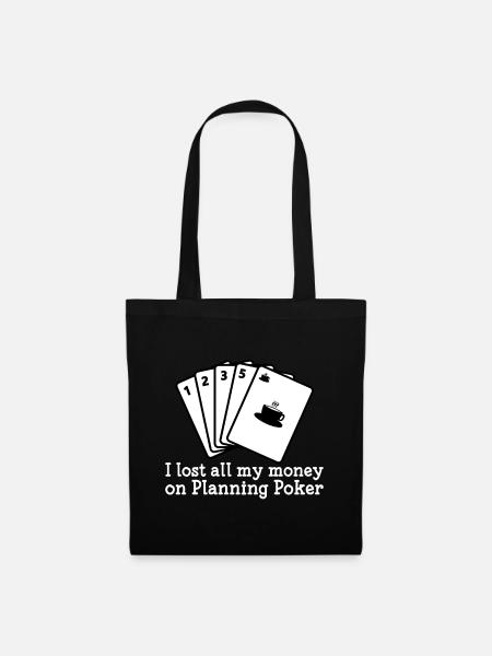 Scrum Planning Poker - Sac en tissu - noir