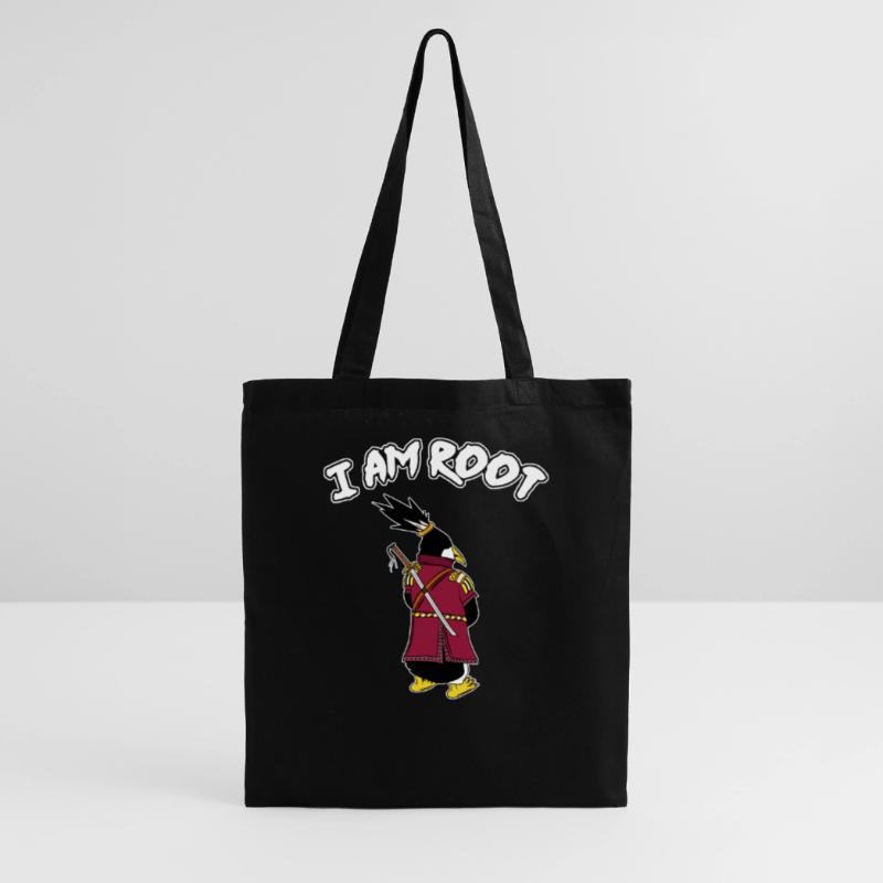 Linux Pingouin I Am Root Geeks Geeks Nerd Computer Ninja Sac en tissu