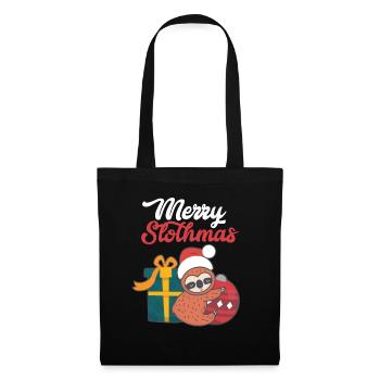 Sloth Christmas Merry Slothmas Sloth Gift - Tote Bag - black - Front